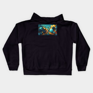 Evolving 3D Abstraction: Dynamic Visual Expression Kids Hoodie